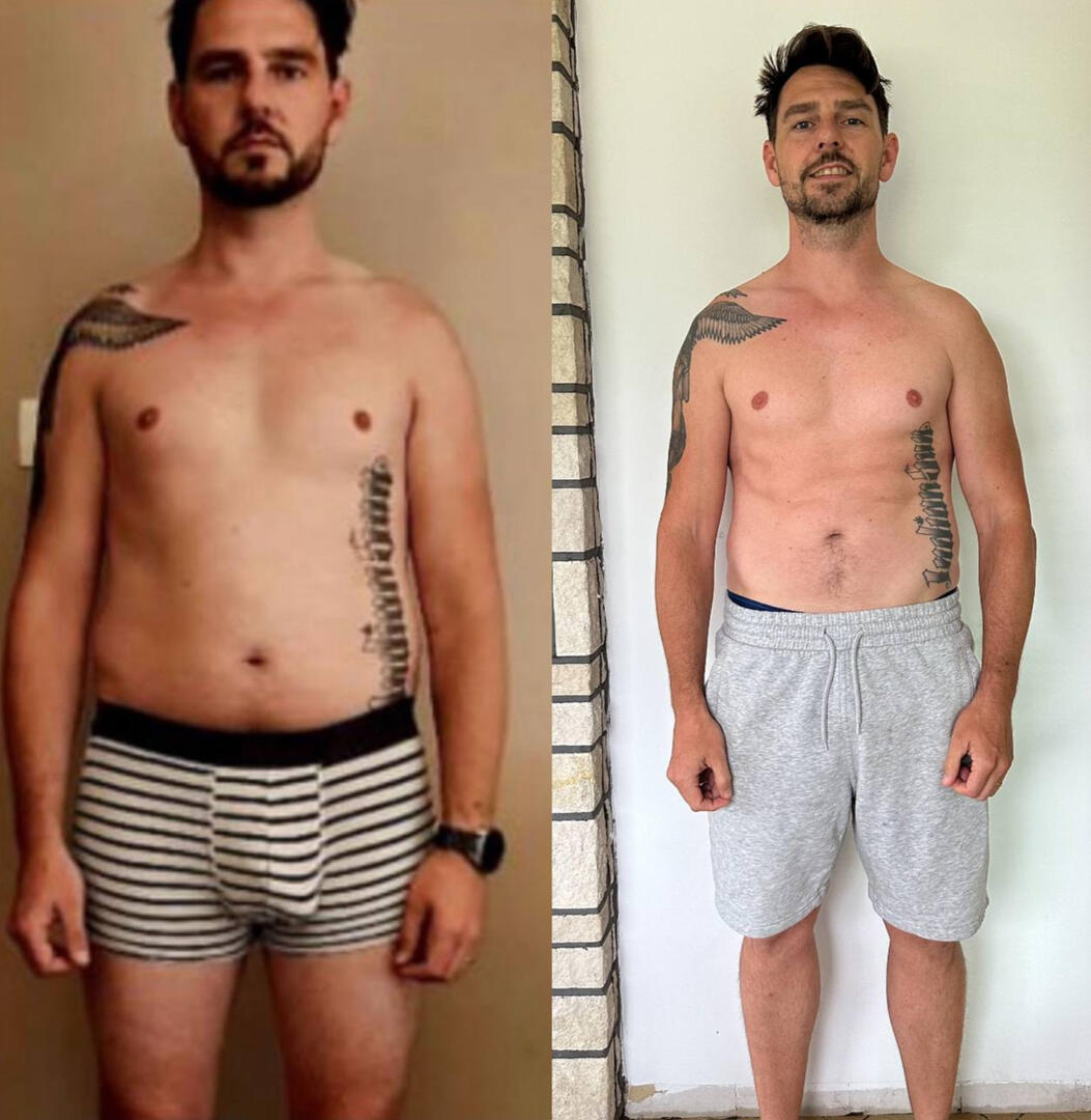 Steven, 38 jaar meer energie, 8kg afgevallen & 7kg in spiermassa bijgekomen.